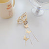 Wholesale Metal Pearl Tassel Butterfly Handmade Hair Clip For Women