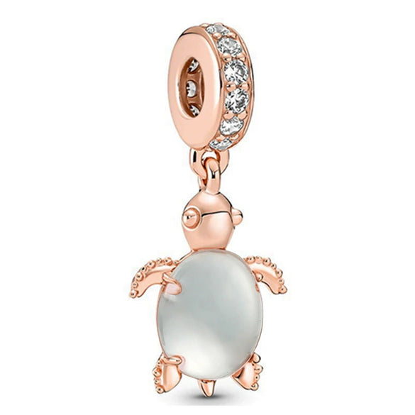 Wholesale Metal Pendant Bracelet With Dolphin Frog Starfish Shapes And Totem Pattern Electroplated And Diamondembedded