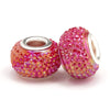 Wholesale Metal Resin Beads Totem Pattern Electroplated Bracelet And Necklace Beaded Accessories
