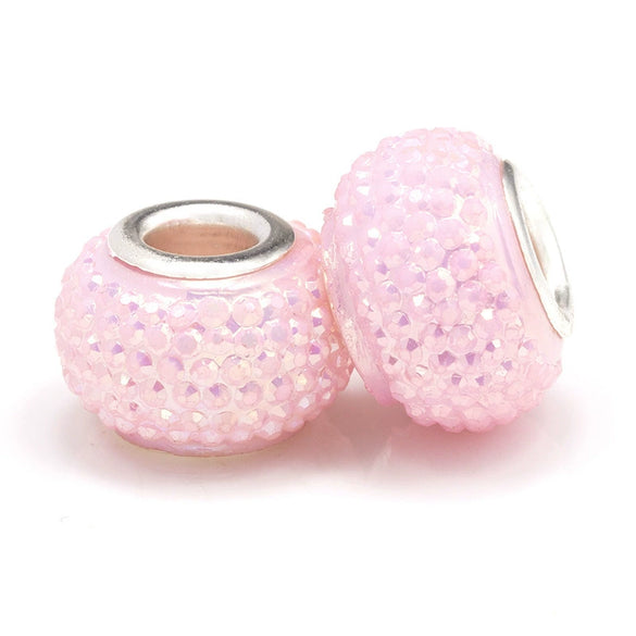 Wholesale Metal Resin Beads Totem Pattern Electroplated Bracelet And Necklace Beaded Accessories