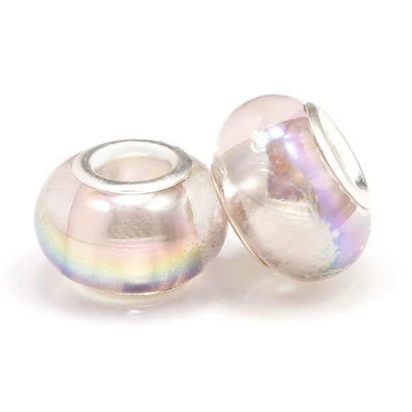 Wholesale Metal Resin Beads Totem Pattern Electroplated Bracelet And Necklace Beaded Accessories
