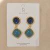 Wholesale Metal Retro Flower Design Diamond Pearl Earrings For Women