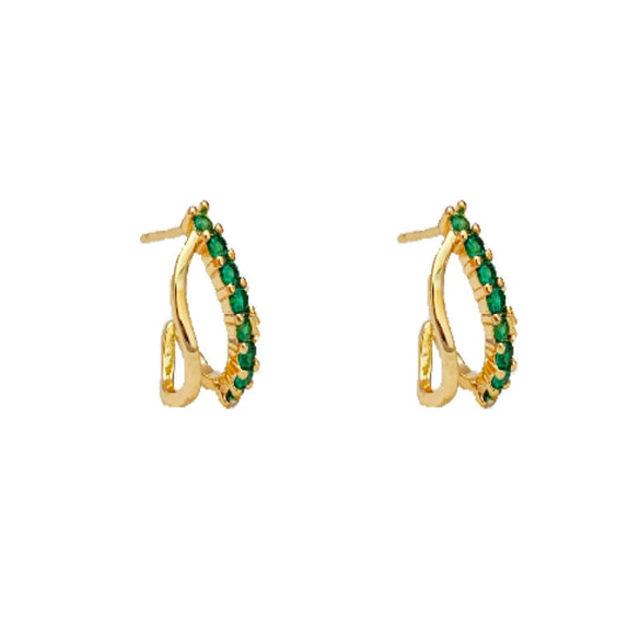 Wholesale Metal Retro Flower Design Diamond Pearl Earrings For Women