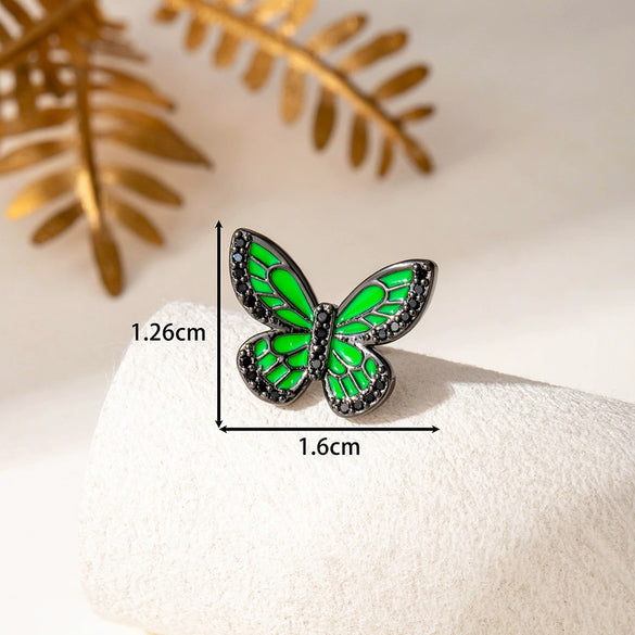 Wholesale Metal Retro Geometric Zirconia Screw Piercing Jewelry For Women