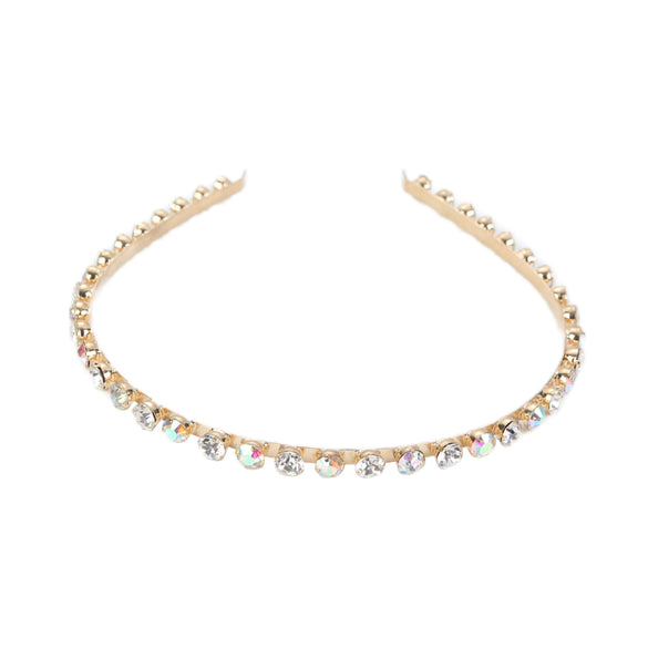 Wholesale Metal Retro Hair Band Set With Gold Pearl Rhinestone Electroplating Treatment For Women