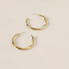 Wholesale Metal Ring Earrings In Minimalist Style With Geometric Design Made Of Alloy And Copper