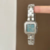Wholesale Metal Small Square Watches With Steel Straps Fashionable Stylish General Gender Pointer Display