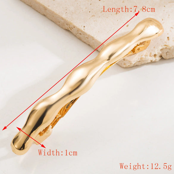 Wholesale Metal Spring Hair Clip For Women With Starfish Shape And Electroplating Treatment In Fashion Ol Style
