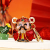 Wholesale Metal Strawberry Creative Cute Women's Rhinestone Keychain