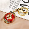 Wholesale Metal Strawberry Creative Cute Women's Rhinestone Keychain