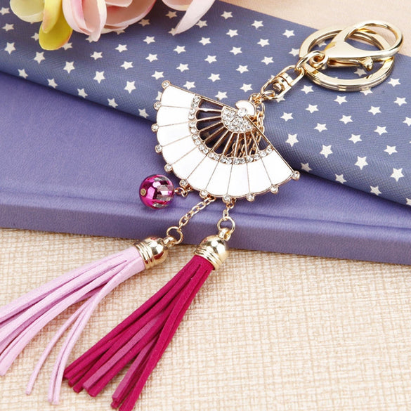 Wholesale Metal Strawberry Creative Cute Women's Rhinestone Keychain