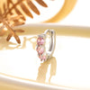 Wholesale Metal Sweet Geometric Copper Zircon Ear Buckle Earrings For Women Electroplated