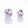 Wholesale Metal Sweet Geometric Inlaid Zircon Earrings For Women