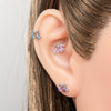 Wholesale Metal Sweet Style Fruit Shape Electroplating Titanium Steel Cartilage Puncture Ear Bone Nail