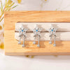 Wholesale Metal Tassel Star Inlaid Zircon Earrings For Unisex
