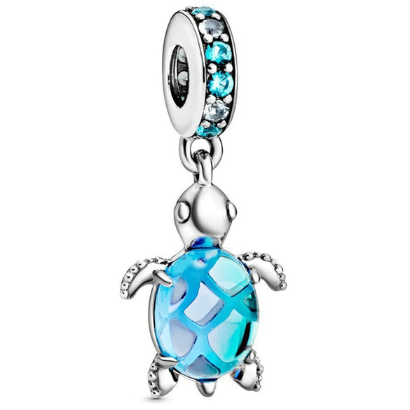 Wholesale Metal Turtle Beads Loose Beads Pendant With Totem Pattern For Diy Bracelet Accessories Electroplating Processing