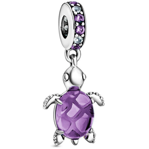 Wholesale Metal Turtle Beads Loose Beads Pendant With Totem Pattern For Diy Bracelet Accessories Electroplating Processing