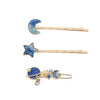 Wholesale Metal Women's Cute Fairy Cat Star Hairpin Side Clip With Electroplating Treatment