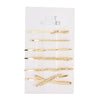 Wholesale Metal Women's Simple Cute Geometric Oneword Clip Hairpin With Electroplating