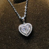 Wholesale Metal Zircon Heart Shape Necklace For Women