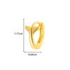 Wholesale Metal Zircon Heart Shape Pendant Cartilage Earring With Electroplating