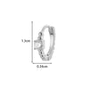 Wholesale Metal Zircon Heart Shape Pendant Cartilage Earring With Electroplating