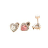 Wholesale Metal Zirconia Fashion Earrings For Women Titanium Steel Doubleheaded Screw Ear Bone Nails