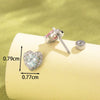 Wholesale Metal Zirconia Fashion Earrings For Women Titanium Steel Doubleheaded Screw Ear Bone Nails