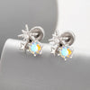 Wholesale Metal Zirconia Fashion Unisex Star Earrings For Cartilage Puncture
