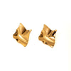 Wholesale Metallic Irregular Geometric Thread Wave Titanium Steel Earrings For Women Electroplated Ear Jewelry