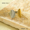 Wholesale Metallic Stainless Steel Ring With Starfish Shell Design Electroplating For Women