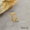 Wholesale Metallic Stainless Steel Ring With Starfish Shell Design Electroplating For Women