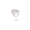 Wholesale Metallic Stainless Steel Ring With Starfish Shell Design Electroplating For Women