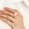 Wholesale Microinlaid Zircon Bead Ring 925 Sterling Silver Geometric Light Luxury Retro Style Electroplated For Women