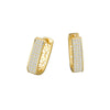 Wholesale Microinlaid Zircon Ushaped Ear Buckle 925 Silver Geometric Style Electroplated Jewelry For Women