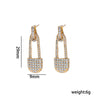 Wholesale Micropaved Zircon Accessories Set Light Luxury Geometric Style Copper O Word Chain Necklace And Earrings For Women And Unisex Vacuum Furnace Electroplated 18K