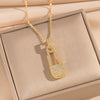 Wholesale Micropaved Zircon Accessories Set Light Luxury Geometric Style Copper O Word Chain Necklace And Earrings For Women And Unisex Vacuum Furnace Electroplated 18K