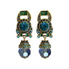 Wholesale Middle Ages Style Artificial Crystal Round Nonpierced Ear Clips With Diamonds For Women