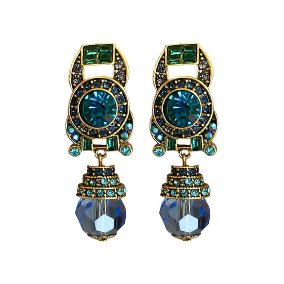 Wholesale Middle Ages Style Artificial Crystal Round Nonpierced Ear Clips With Diamonds For Women