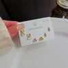 Wholesale Mini Compact Exquisite Women's Earrings Copper Needle Lovely Style With Letters Numbers Text Microinlay
