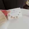 Wholesale Mini Compact Exquisite Women's Earrings Copper Needle Lovely Style With Letters Numbers Text Microinlay