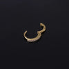 Wholesale Mini Copper Zircon Simple Piercing Earrings With Geometric Design And Electroplating