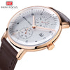 Wholesale Mini Focus Luminous Waterproof Business Men's Watch With Round Dial Genuine Leather Strap Alloy Case Mineral Reinforced Glass Mirror And Stainless Steel Buckle