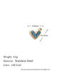 Wholesale Mini Simple Jewelry Accessories Stainless Steel 14K Gold Plated Heartshaped Geometric Pendant For Women With Electroplating And Micro Set Color Diamond
