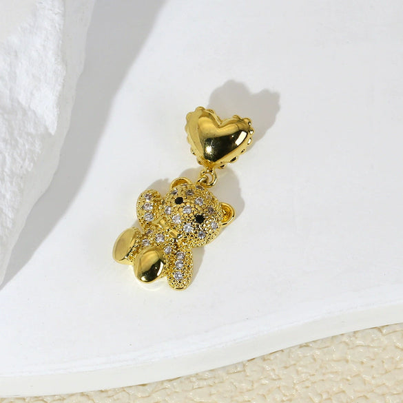 Wholesale Minimalist Animal Zodiac Copper Inlaid Gold Zirconium Micropaved Necklace Pendant For Women