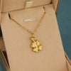 Wholesale Minimalist Asymmetrical Geometric Four Leaf Clover Pattern 18K Gold Electroplated Stainless Steel Pendant Cross Chain Necklace For Women