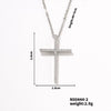 Wholesale Minimalist Copper Clavicle Chain Cross Jewelry Necklace For Women And Men With Electroplating