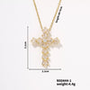Wholesale Minimalist Copper Clavicle Chain Cross Jewelry Necklace For Women And Men With Electroplating