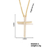 Wholesale Minimalist Copper Clavicle Chain Cross Jewelry Necklace For Women And Men With Electroplating