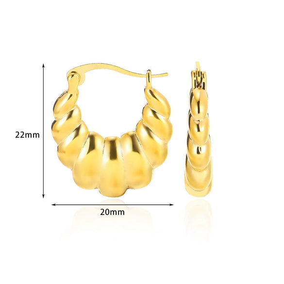 Wholesale Minimalist Copper Earrings With Electroplating Treatment